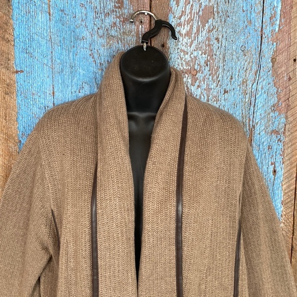 Fenn Wright Mason Tan Duster Sweater Cardigan - Picture 2 of 7